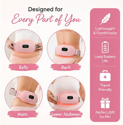 Period Cramp Relief Massager with Heating Pad for Back Pain(free delivery)