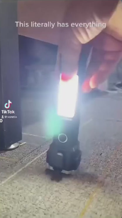 8 in 1 Emergency power bank with torch, seatbelt cutter & safety hammer